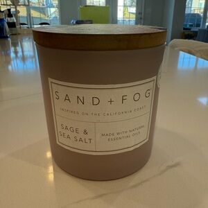 Sand + Fog Sage & Sea Salt Candle | Natural Essential Oils | Large Glass Jar